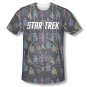 Star Trek Long Panel Sublimation T-Shirt Red