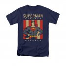 Superman Retro Liberty T-Shirt Blue