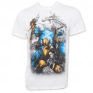 X-Men Wolverine Marvel Attack Stance T-Shirt White