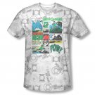 Green Lantern Men's Sublimation Sector Protector Tee Shirt White