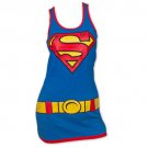Superman Costume Womens Tank Top Dress Blue