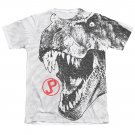 Jurassic Park T-Rex Head Sublimation Tee Shirt White