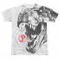 Jurassic Park T-Rex Head Sublimation Tee Shirt White