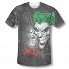 Batman Joker Sprays City Sublimation Tee Shirt Black