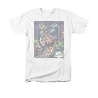 Jurassic Park Giant Door Tee Shirt White