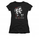 X-Files Juniors Mulder And Scully Tee Shirt Black