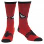 Spiderman Mask Print Men's Socks Red