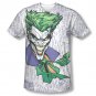 Batman Joker Laughter Sublimation Tee Shirt White