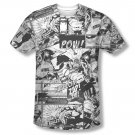 Superman Comic Strips Sublimation T-Shirt White