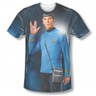Star Trek Spock Live Long Sublimation T-Shirt Black