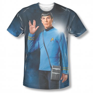 Star Trek Spock Live Long Sublimation T-Shirt Black