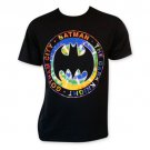 Batman Tie Dye Dark Knigt Logo Tee Shirt Black