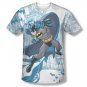 Batman Skyline Sublimation Tee Shirt White
