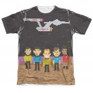 Star Trek Pixel Crew Sublimation T-Shirt Black