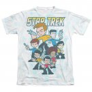 Star Trek Quogs Crew Sublimation T-Shirt White