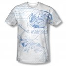 Star Trek Bridge Zoom Sublimation T-Shirt White