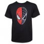 Spider-Man Face Mask Darkside T-Shirt Black