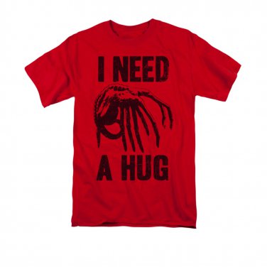 Alien Men's I Need A Hug Tee Shirt Red
