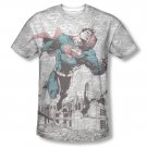 Superman Warzone Sublimation T-Shirt Gray