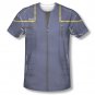 Star Trek Enterprise Command Uniform Costume Sublimation T-Shirt Blue