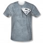 Superman Drip Logo Sublimation T-Shirt Gray