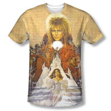 Labyrinth Cover Art Sublimation T-Shirt Yellow