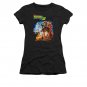 Back To The Future III Juniors Movie Poster Tee Shirt Black