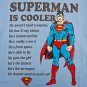 Superman Is Cooler DC Comics Superhero T-Shirt Blue