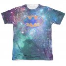 Batman Galaxy Logo Sublimation Tee Shirt Blue