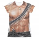 Rambo Costume Sublimation Juniors T-Shirt White