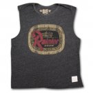 Rainier Retro Vintage Charcoal Men's Sleeveless Tank T Shirt Gray