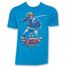 Legend Of Zelda Skyward Sword Game Nintendo Link T-Shirt Blue