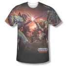 He-Man Masters Of The Universe Battle Sublimation T-Shirt Black
