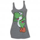 Nintendo Women's Grey Yoshi Tank Top Gray