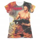 Rambo First Blood Become War Sublimation Juniors T-Shirt White