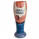 Proud Redneck Pilsner Novelty Beer Glass 12 oz. Beige