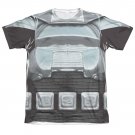 Battlestar Galactica Men's Sublimation Classic Cylon Costume Tee Shirt Gray