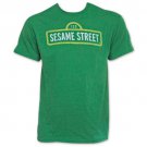 Sesame Street Retro 123 Sign Classic TV SHow T-Shirt Green