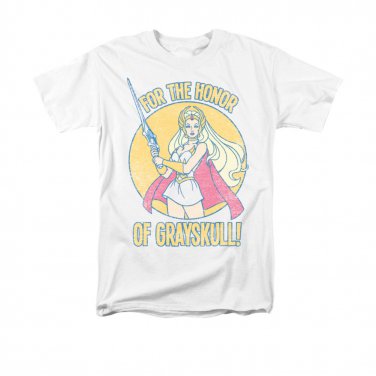 He-Man She-Ra Honor Of Grayskull Tee Shirt White