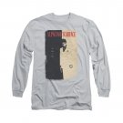 Scarface Vintage Poster Long Sleeve T-Shirt Gray