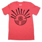 Curbside Clothing Blotz Black Heather T-Shirt Red