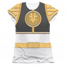 Power Rangers Juniors Sublimation Emblem Costume Tee Shirt White