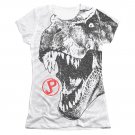 Jurassic Park Juniors T-Rex Sublimation Tee Shirt White