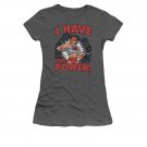 He-Man I Have The Power Juniors Tee Shirt Gray