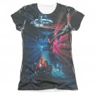 Star Trek III Movie Poster Sublimation Juniors T-Shirt Black