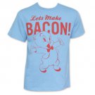 Looney Tunes Porky Pig Bacon TShirt Blue