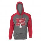 Miller High Life Men's Raglan Sleeve Beer Pouch Hooded Sweatshirt Gray