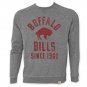 NFL Buffalo Bills Grey Junk Food Crewneck Sweatshirt Gray
