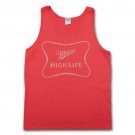 Miller High Life Faded Logo Mens Tank Top Red