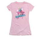 Superman Supergirl Stars Juniors T-Shirt Pink